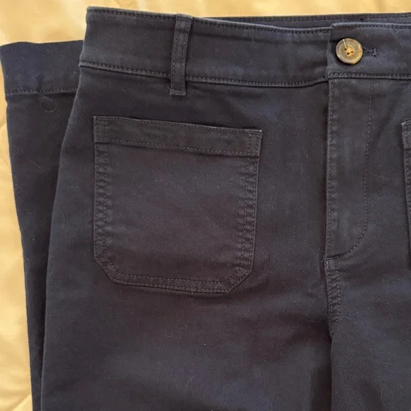 LOFT Navy Palmer Wide Leg Pants - Picture 6 of 8